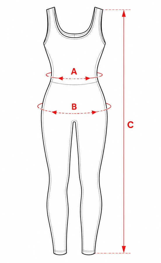 Jak se měřit — Overal Corset FUTURISTIC